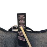 Victoria's Secret Y2K Black Silver Glitter Metallic Sheer Top XS/S Sexy Clubbing Photo 4