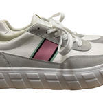 blowfish  Gray Maxis Pink Stripe White Platform Sneakers 10 Photo 0