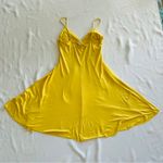 NWOT Dulce Carola Large Yellow Sun Dress Fit Flare Slip Strap Summer Fall Spring Photo 5