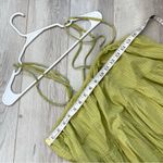 Everlane  Tiered Dress gingham check billow maxi womens Green (small) minimalist Photo 4