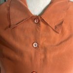 Fragile Women's Terracotta/Rust Button Down Shirt by Photo 1