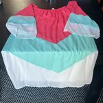 Rachel Kate short sleeve dress in medium 70ish retro look red/blue/white. GUC. Photo 0