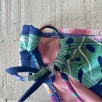 Hobie  Floral Side Tie Bikini Bottom‎ NWT size XS Blue Tropical Hipster Swimsuit Photo 2