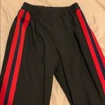Bershka Black and Red  Sporty jogger trouser pants Size XS Photo 5