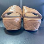 SheIn Quilted Platform Sandals Tan Size 10 Photo 3