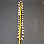 Hilo Hatties Necklace Brown Seed Pod Cowrie Shell Clusters Bead Strand 18" Vtg Photo 2