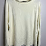 Varley Women's  Size Medium Cream Pullover‎ Cowl Neck Sweater Soft Athletic Photo 0