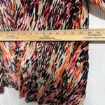 Maggie Barnes  Duster 2X Abstract Animal Print Cardigan Sweater Orange Black Plus Photo 4