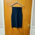 Commando  Pull On Back Slit Pencil Midi Skirt Black Medium M Photo 11
