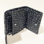 Kipling  Women's Black Printed Foldable Medium Wallet Organizer Snap Closure Photo 3