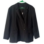 Madewell NWT The Relaxed Blazer In Softdrape Fabric Oversized Black Jacket Sz XS Photo 3
