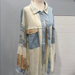 POL Multicolor Patchwork Jean Jacket Photo 1