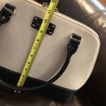 Kate Spade Wellesley Street Cream & Black Leather Dome Shaped Gold Satchel Bag Photo 5