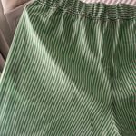 ZARA  Green Striped Shorts Photo 7