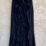 Vera Wang White by  Women’s Black Chiffon Strapless Bridesmaid Maxi Dress Size 4 Photo 0