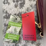 Badgley Mischka  plum Quilted Vegan Leather long Wallet/ Phone Pocket Wristlet Photo 3