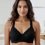 Maurice's  Women's Size Large Pullover Padded Lace Bralette Black GUC‎ Photo 0