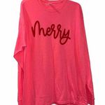 Jerzees Merry Christmas Long Sleeve Shirt Women’s XL Photo 0