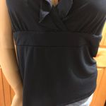 George Ruffle Tank Top Shirt | Business Casual Blue Size XL Photo 5