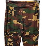 Shop My Trend Camo Camouflage High Rise Flare Bell Bottom Stretch Legging Pant S Green Photo 6
