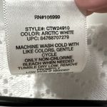 Catalina  Arctic White Lace Tie Waist Swimsuit Coverup Short Sleeve Womens 1X Photo 5