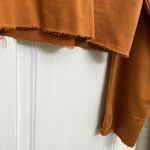 True Religion  Turtleneck Raw Hem Gold Crop Top size Medium Photo 3