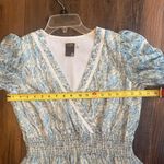 Taylor Light Green Floral Mini Dress Size 8 Photo 8