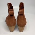 Lands' End suede wedge booties size 9 Photo 2