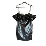 ZARA NWOT Metallic Silver Voluminous Short Dress Size Ref 7707/308 Photo 6
