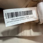 Quince Ultra Stretch Ponte Straight Leg 4-Pocket pants in Ecru Women's M Petite Photo 6