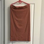 Striped burnt orange Skirt Size L Photo 1