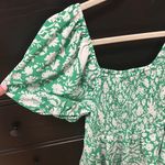 Entro Green and White Floral Dress Photo 1