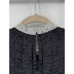 Sachin Babi x Anthropologie Black Lace NEW Bead Mock Neck Hi Photo 8