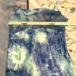 California Dynasty Nightgown Large Blue & Green Tie Dye Photo 7