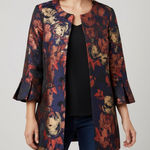 Dennis Basso  Multicolor Floral Women's Blazer size 12 Photo 0