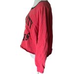 47 Brand Kansas City Chiefs Cropped Sweatshirt Red Black Sporty Womens L Photo 2