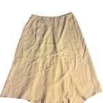 Talbots Women's Petite 16W Light Moss Green Silk Long Skirt Formal Photo 4