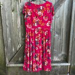 Loft NWT  Floral Pleated Skirt Stretch Dress Size 14 Photo 8