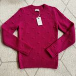 Lucky Brand NWT  Fuschia Pink Popcorn Knit Valentine Cozy Sweater Sz XS Photo 0
