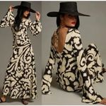 Anthropologie  x The Wolf Gang Santa Elena Maxi XXL Slim Bell Sleeve Dress Linen Photo 1