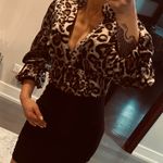 Bebe Silk Blouse With Puffy Sleeves Photo 7