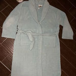 Kashwére Lounge Malibu shawl collar sea green Adult Robe sz large Photo 0
