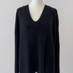 Treasure & Bond Women's Pullover Sweater Black Knit Long Sleeve V Neck M New Photo 0