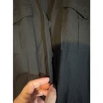 Loft Ann Taylor Black Long Sleeve Drawstring Waist T-Shirt Dress Women Sz 6 Photo 2