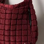 Free People  - BABY CARRYALL SLING BAG QUILTED CROSSBODY NWT IN WINE/BURGUNDY Photo 3