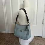 Coach  Vintage y2k Chelsea 8E99 Powder Blue leather bag brown strap Photo 2