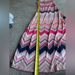 Three Hearts Three Pink Hearts Trixxie Women’s Pink Striped Boho Maxi Dress Stretch Small Photo 4