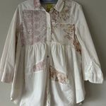 Maeve Anthropologie  Tunic Button Down Boho Patchwork Shirt Size XS Floral Photo 0