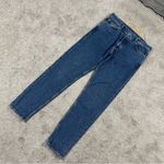 COS  Women’s Tapered Leg Mid Rise Full Length Jeans Button Fly Medium Wash 33/34 Photo 0