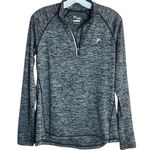 Old Navy Active Semi Fitted So-dry 1/4 Zip Activewear Top,Thumbholes Black& Gray Photo 0